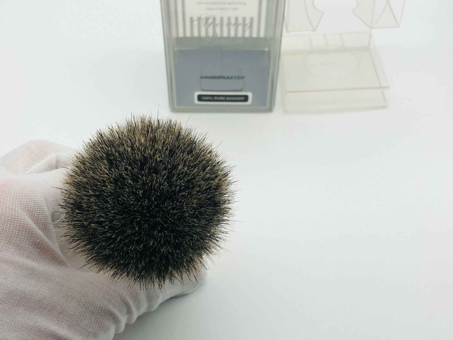 Pennello Tasso Pure Badger con setole morbide per una rasatura confortevole e lussuosa