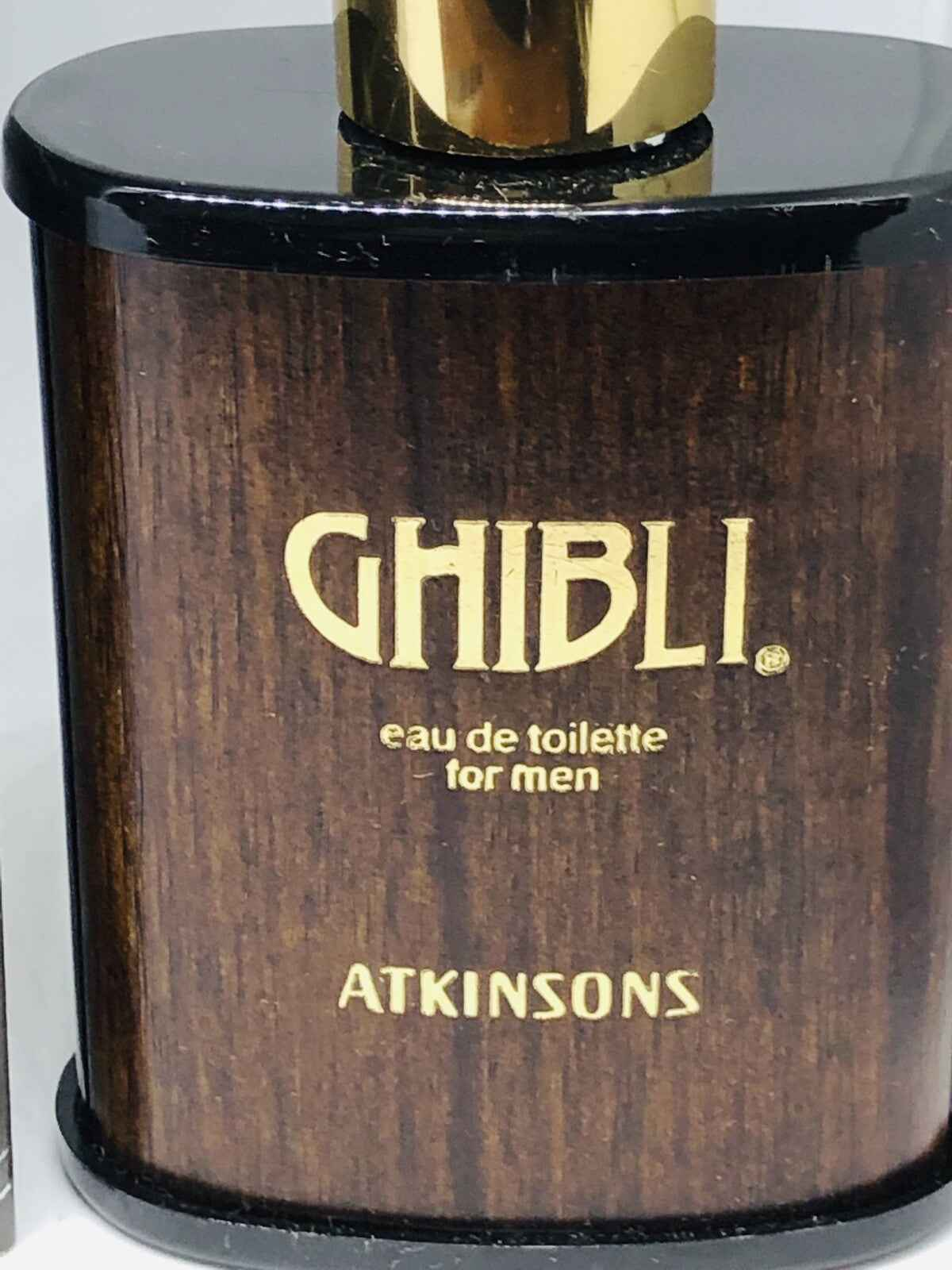 Atkinsons Ghibli Vintage Eau de Toilette in elegant flask for men with wooden design