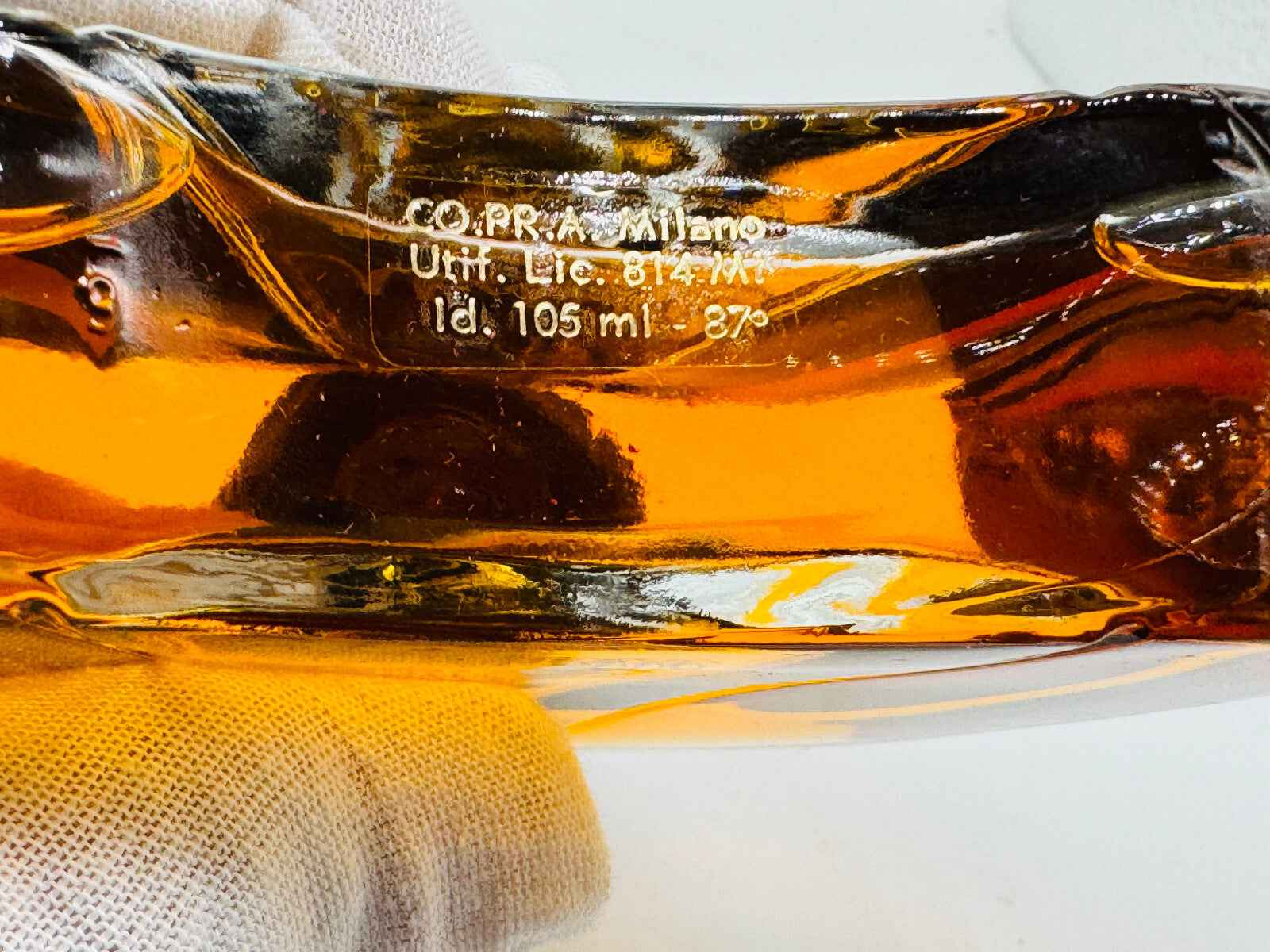 Flacone di profumo Balenciaga Michelle Vintage da 105 ml con tonalità dorate