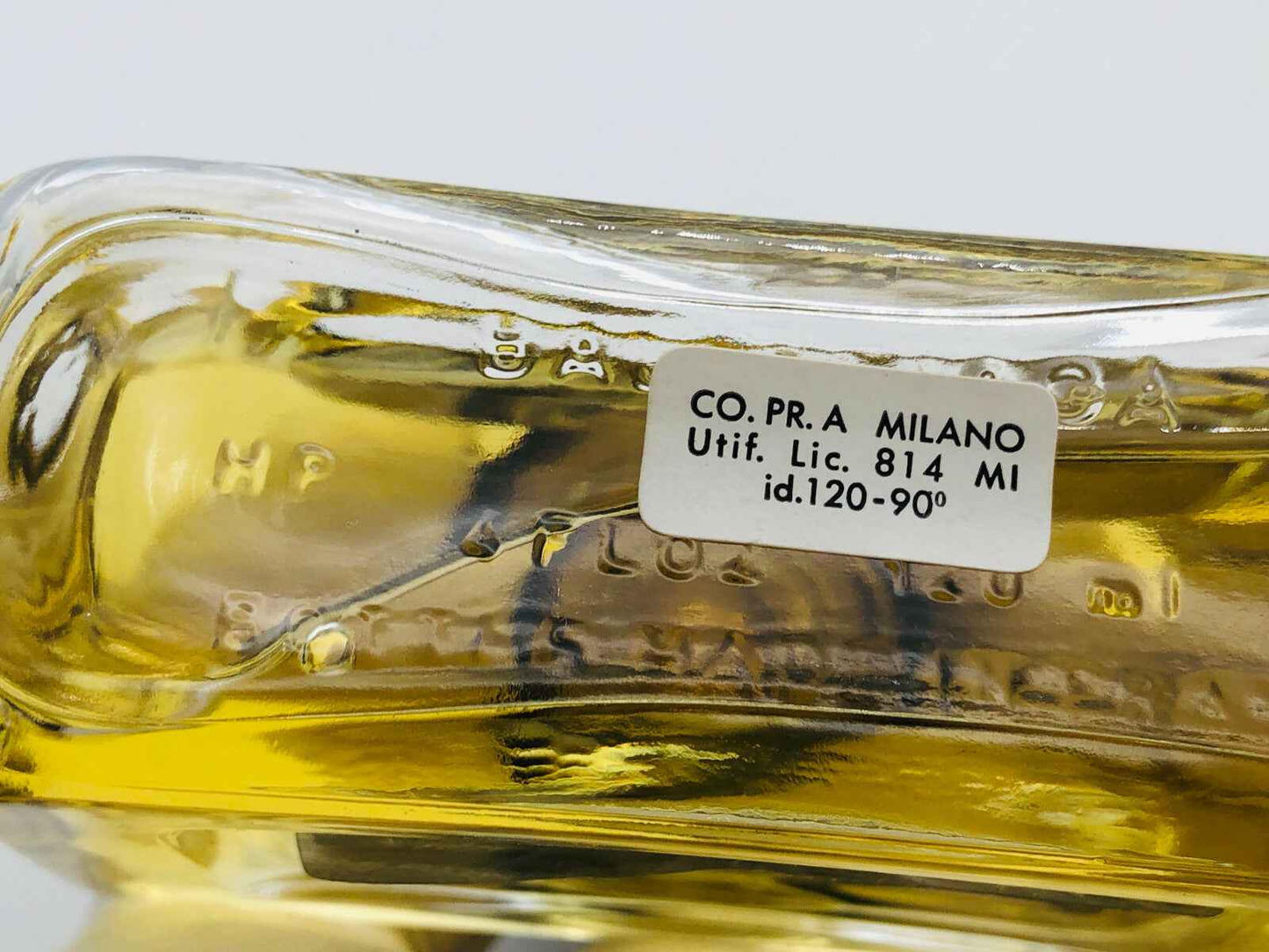 Flacone di profumo Balenciaga Cialenga Vintage con etichetta e design eleganti