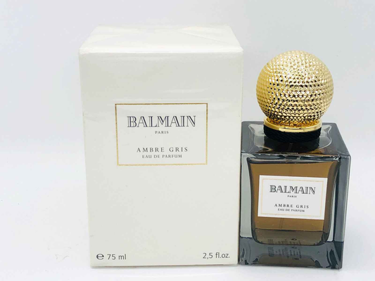 Profumo Balmain Ambre Gris Vintage in flacone da 75 ml con scatola elegante