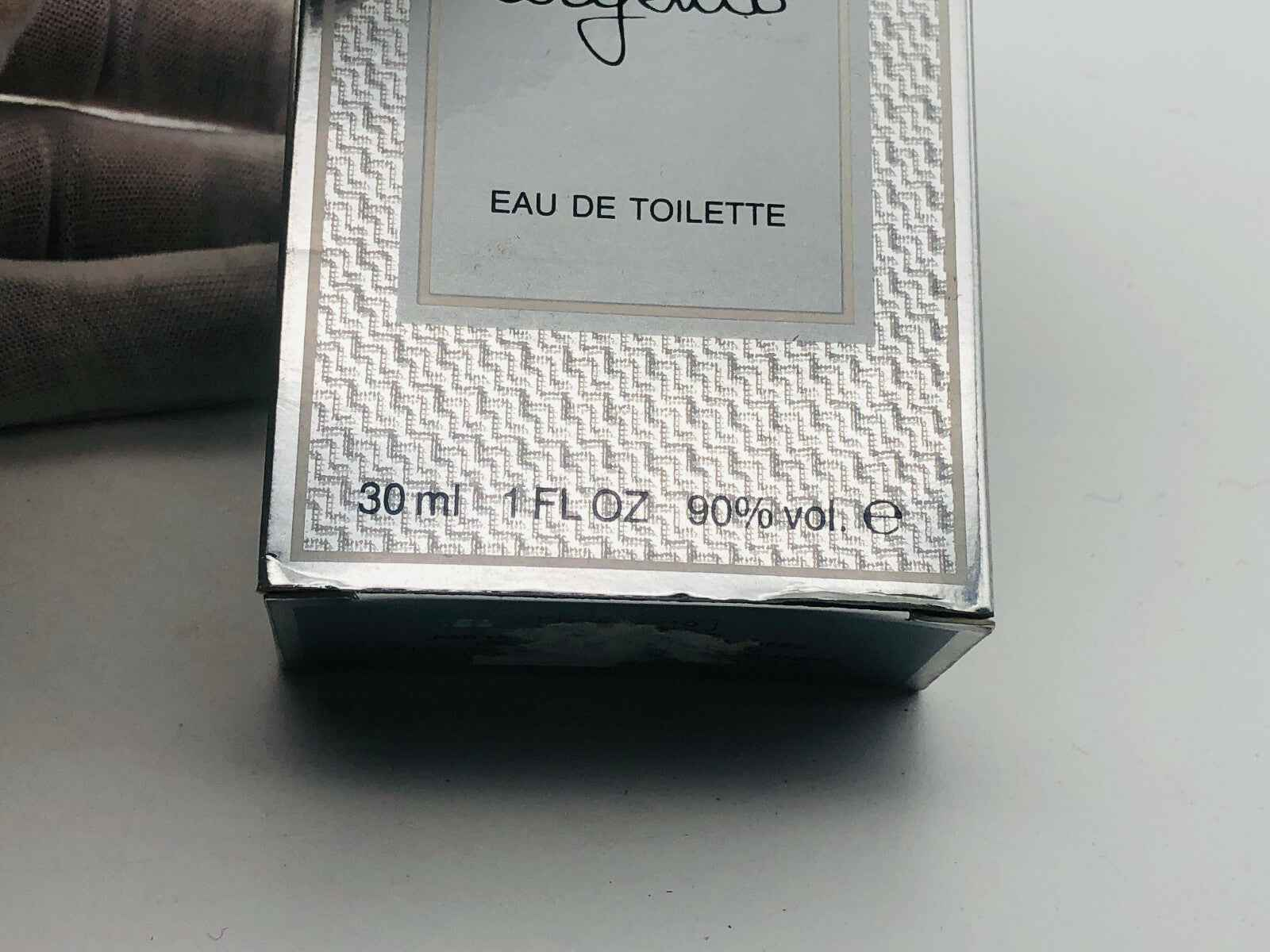 Flacone di profumo Basile Argento Vintage da 30 ml con etichetta Eau de Toilette in elegante confezione