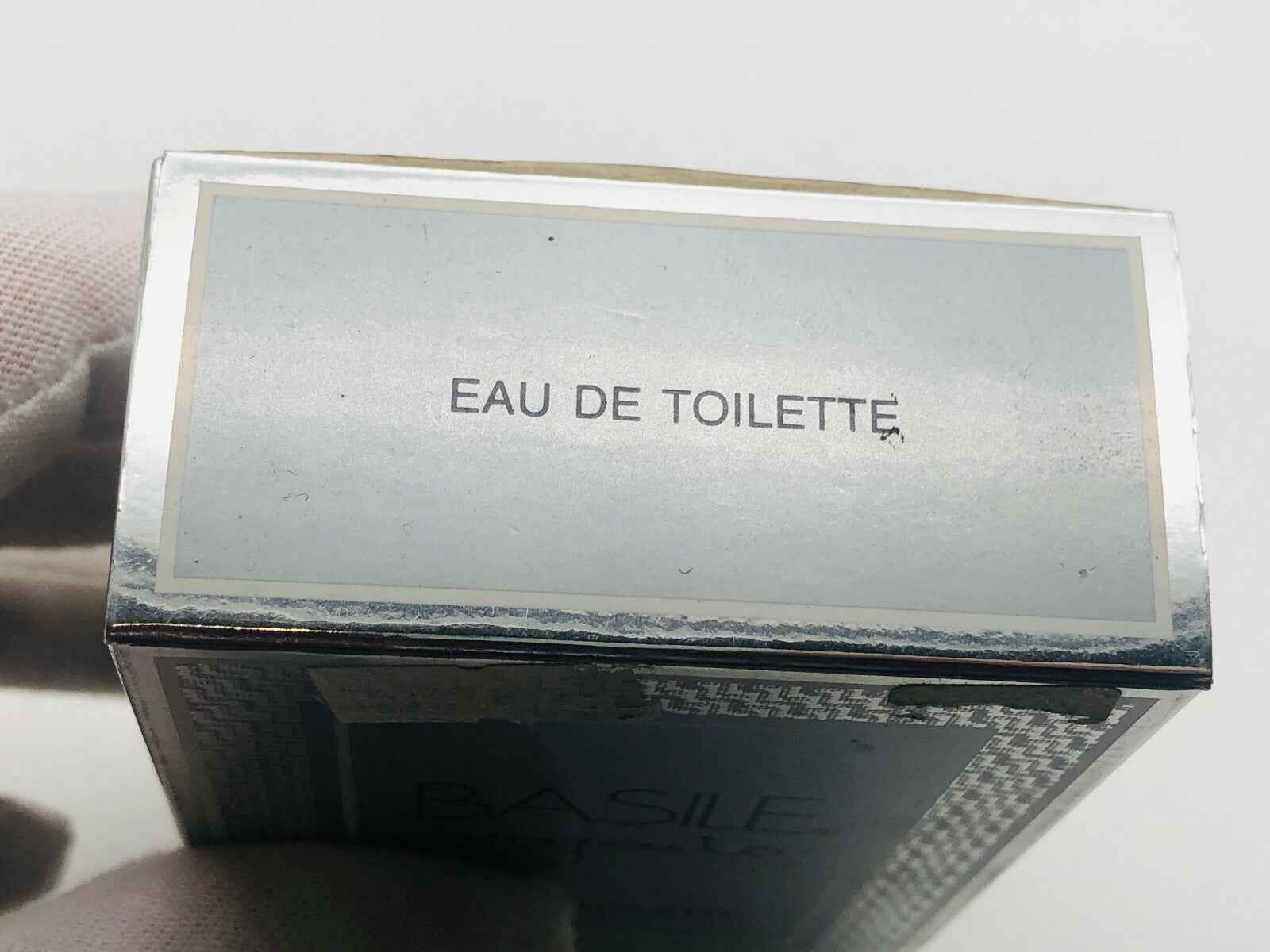Scatola di profumo Basile Argento Vintage con etichetta Eau de Toilette
