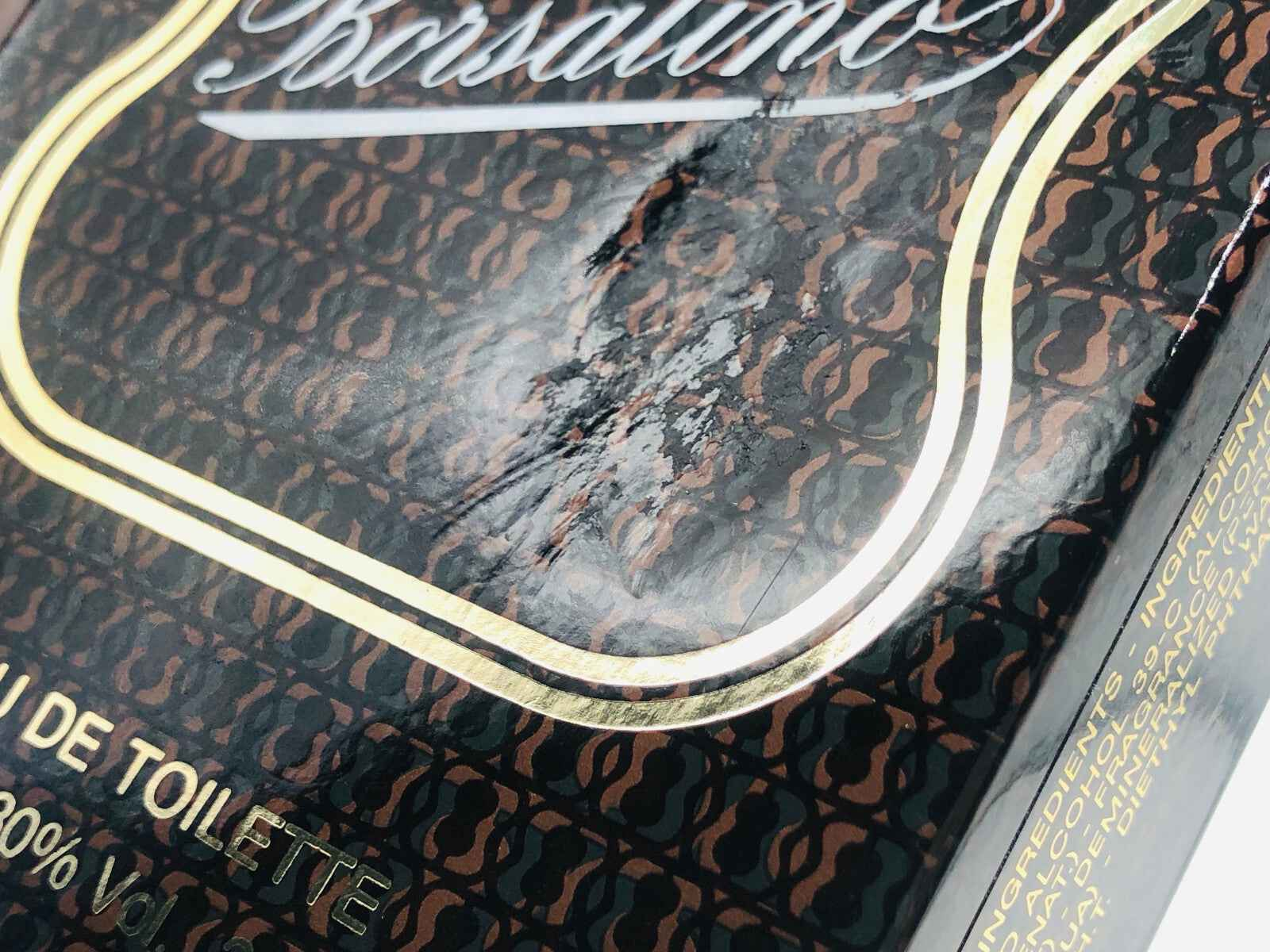 Scatola di Profumo Borsalino pour homme con design elegante e logo distintivo