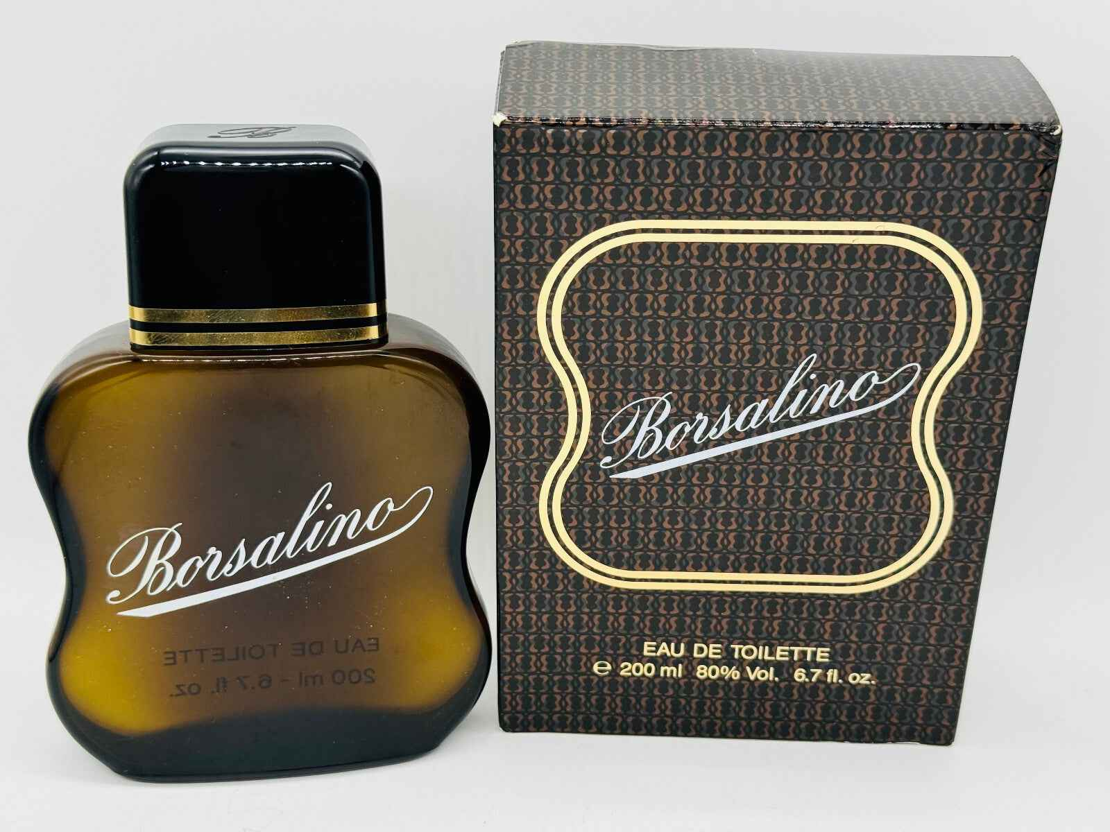 Profumo Borsalino Uomo Vintage in flacone da 200 ml con scatola elegante per un aroma classico