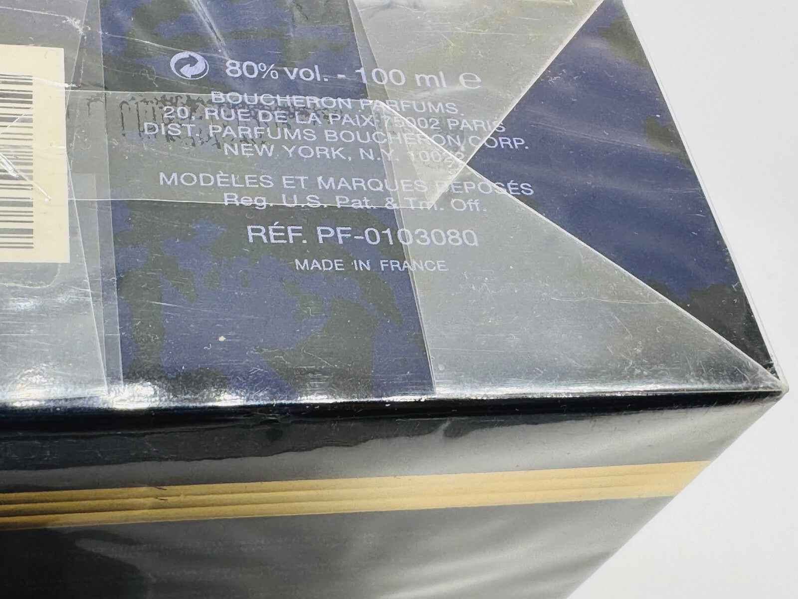 Confezione elegante del profumo Boucheron Donna Vintage da 100 ml con design raffinato