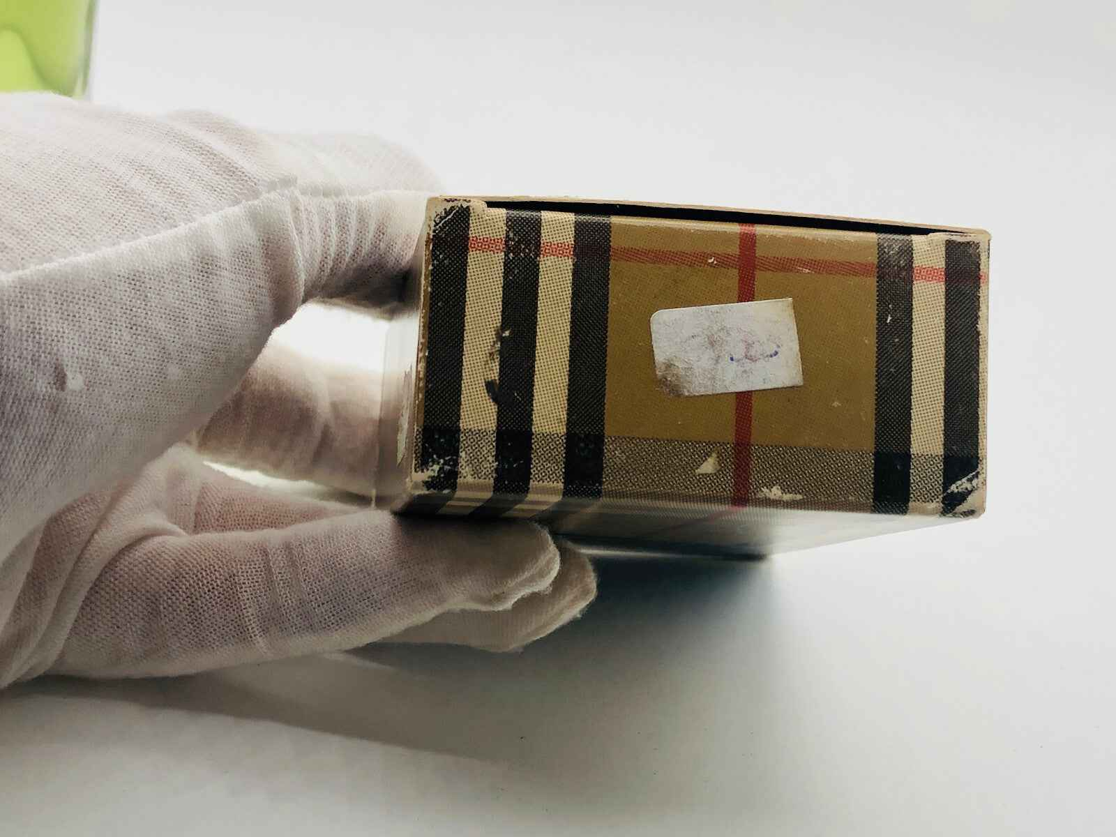 Scatola vintage Burberrys For Men con motivo tartan, ideale per collezionisti di moda