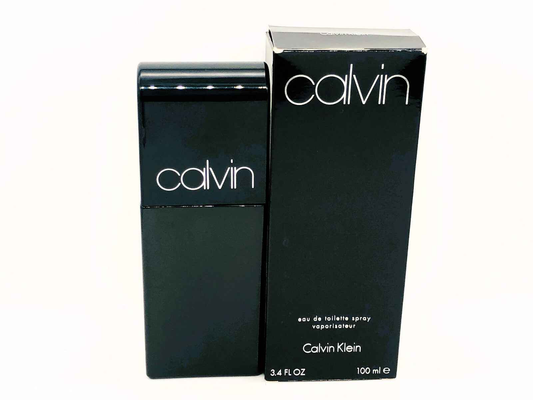 Flacone di profumo Calvin Klein Vintage con scatola nera da 100 ml in elegante design minimalista