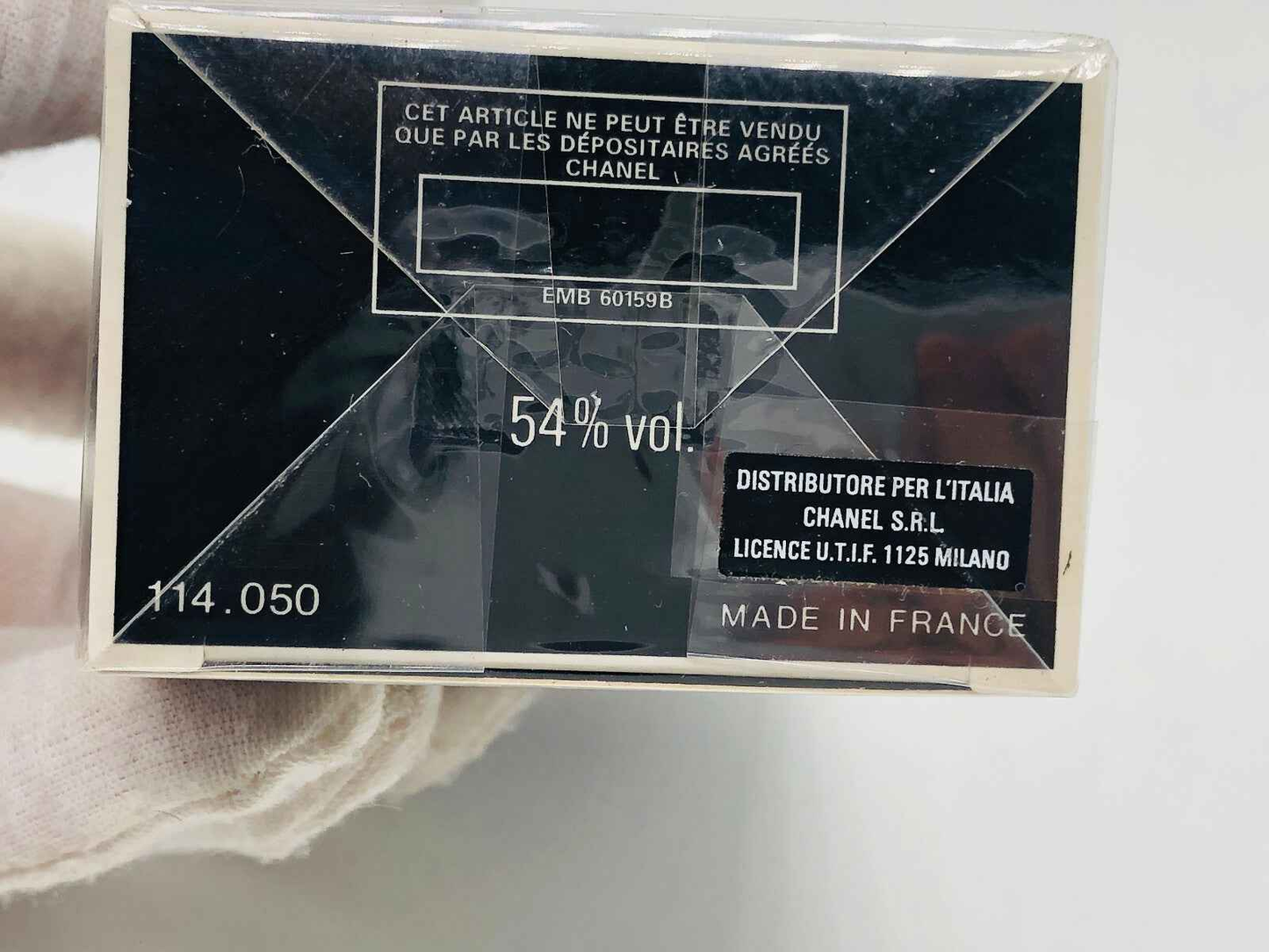 Scatola di Vintage Chanel Egoiste con volume al 54 percento, prodotto in Francia