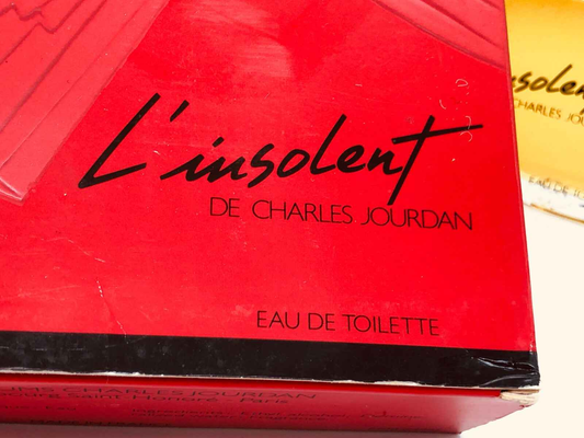 L'Insolent Charles Jourdan Eau de Toilette in a striking red box for an elegant fragrance experience