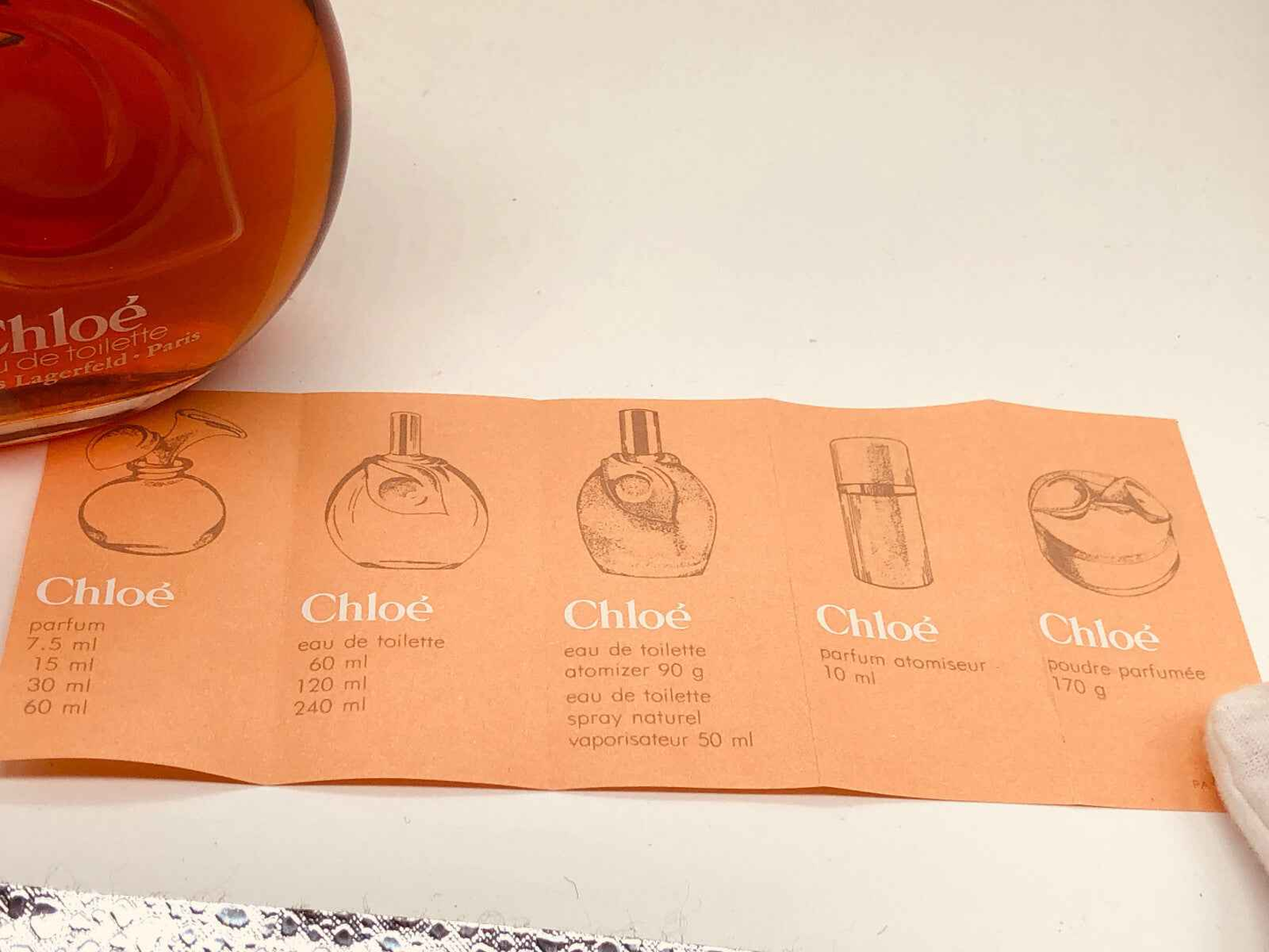 Campionario di profumi Chloé Karl Lagerfeld Vintage con vari formati di eau de toilette