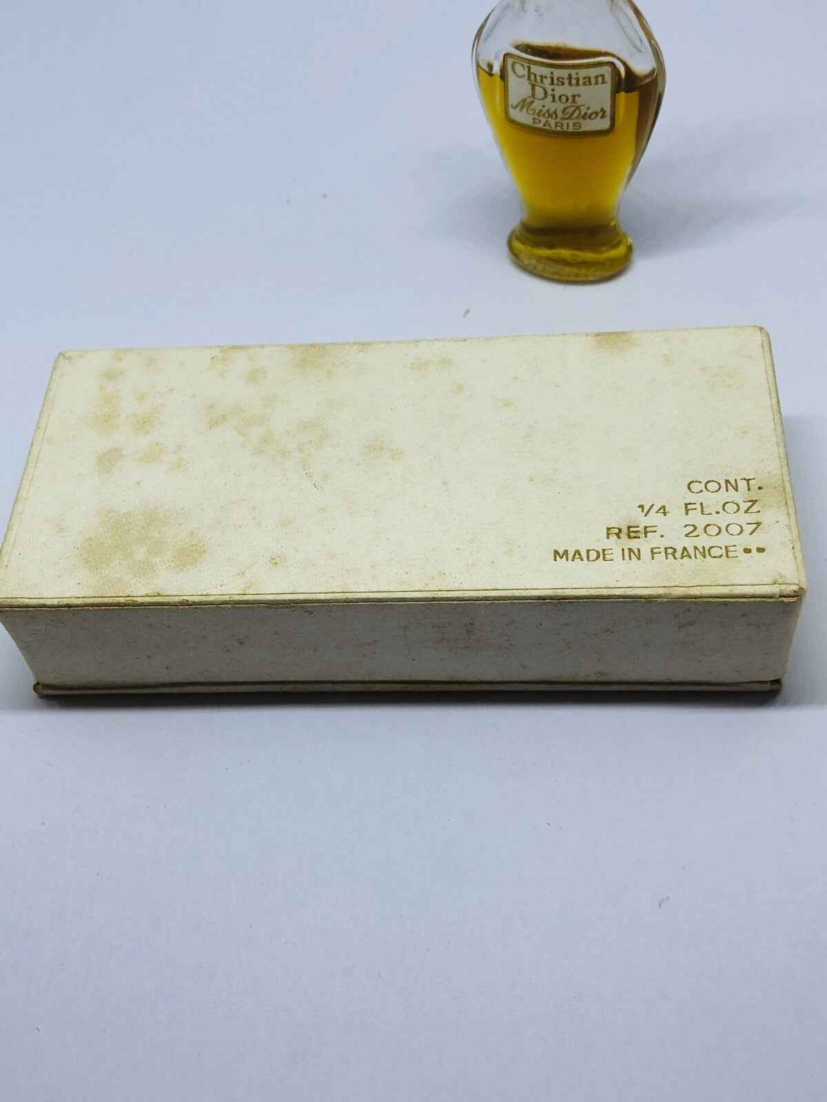 Miss Dior Amphore profumo del 2007 in flacone di vetro, con scatola originale in condizioni vintage