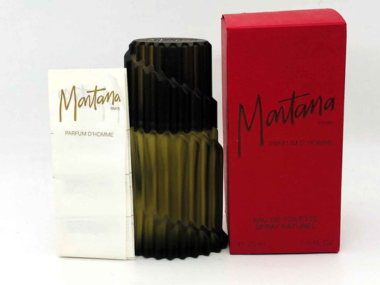 Claude Montana Parfum Homme con bottiglia elegante e scatola rossa, ideale per l'uso quotidiano