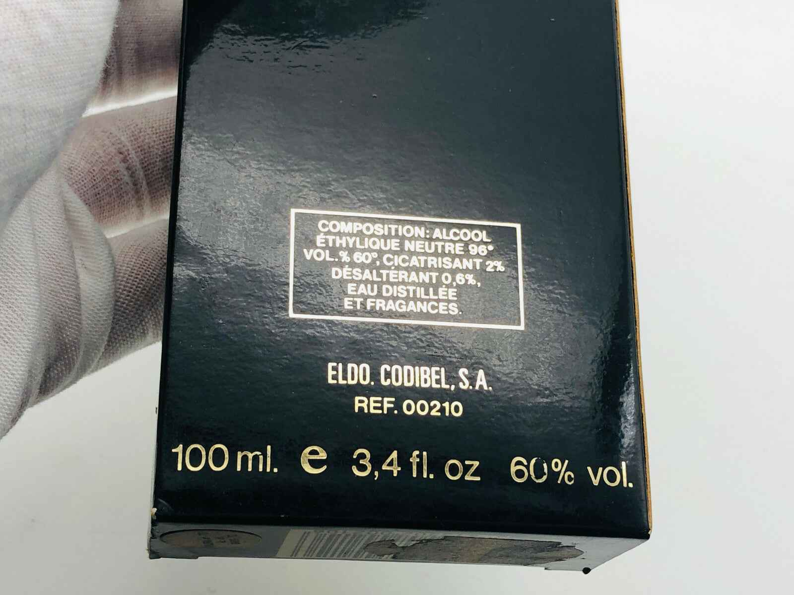 Scatola di Codibel Paris Dakar Vintage 100 ml con dettagli sulla composizione e volume di alcol
