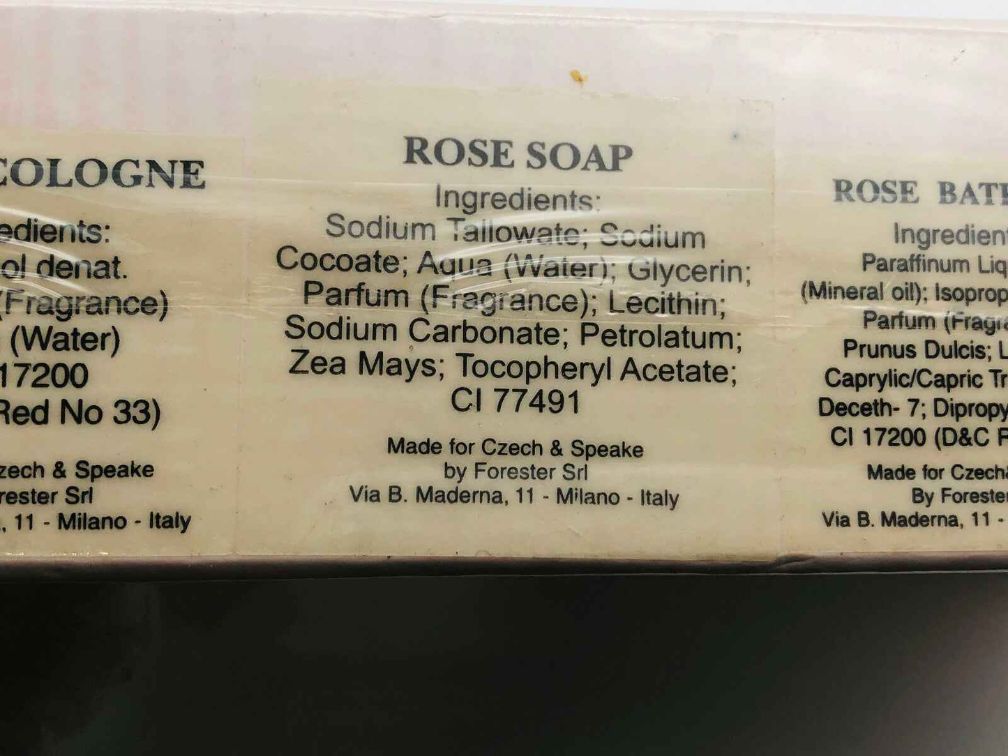 Sapone profumato Rose Czech & Speake Vintage con ingredienti naturali per la cura della pelle