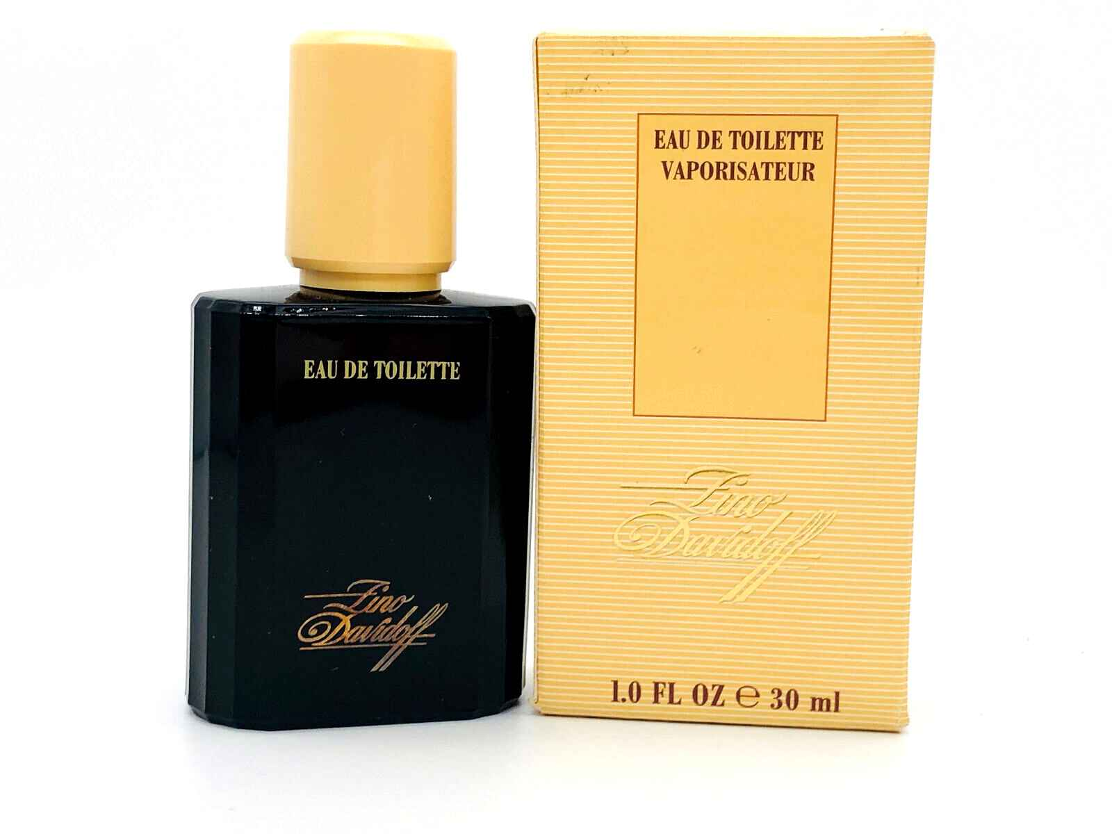 Flacone di profumo Zino Davidoff Vintage con packaging elegante e tappo dorato da 30 ml