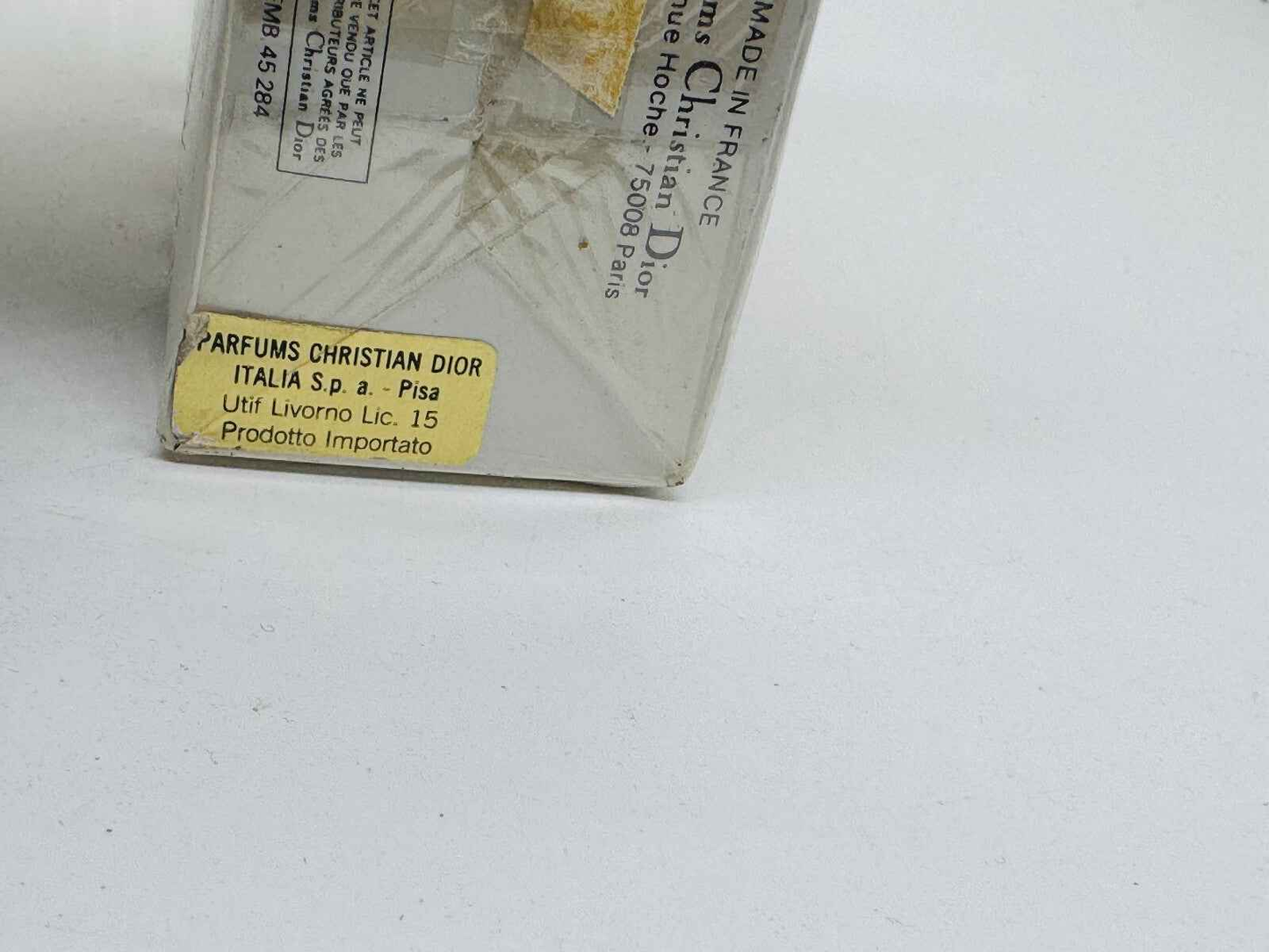 Scatola del profumo Dior Jules Vintage con etichetta Parfums Christian Dior originale