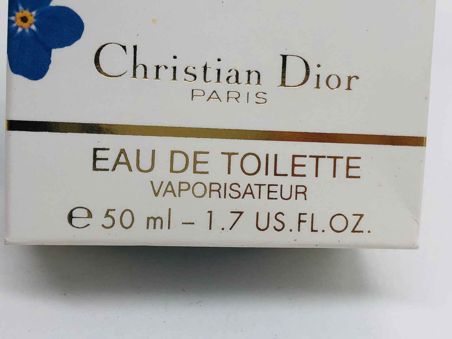 Scatola del profumo Remember Me Dior, Eau de Toilette da 50 ml con design elegante e fiori