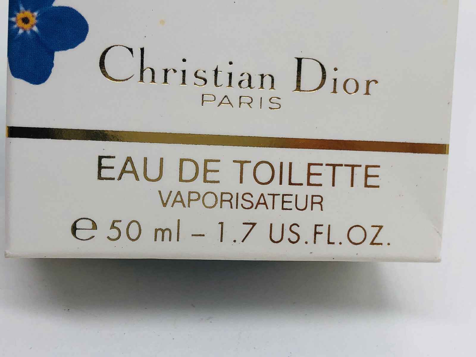 Scatola del profumo Remember Me Dior, Eau de Toilette da 50 ml con design elegante e fiori