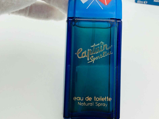 Flacone di profumo Topolino Disney Captain Vintage con etichetta blu e spray naturale