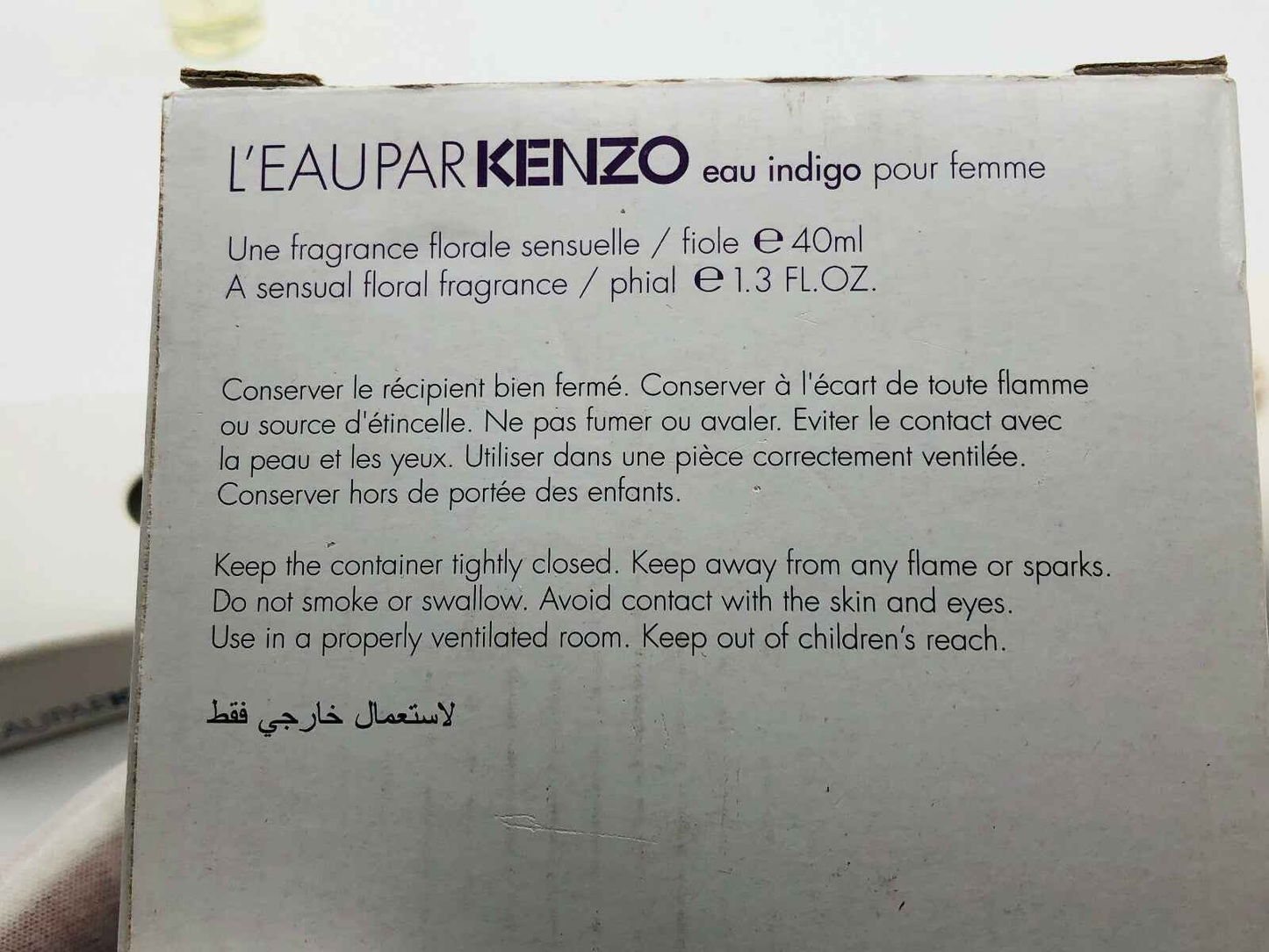 L'Eau Par Kenzo Indingo Femme in flacone da 40 ml con fragranza floreale sensuale