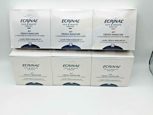 Set di sei confezioni di Ecrinal Kit French Manicure per una manicure elegante e raffinata