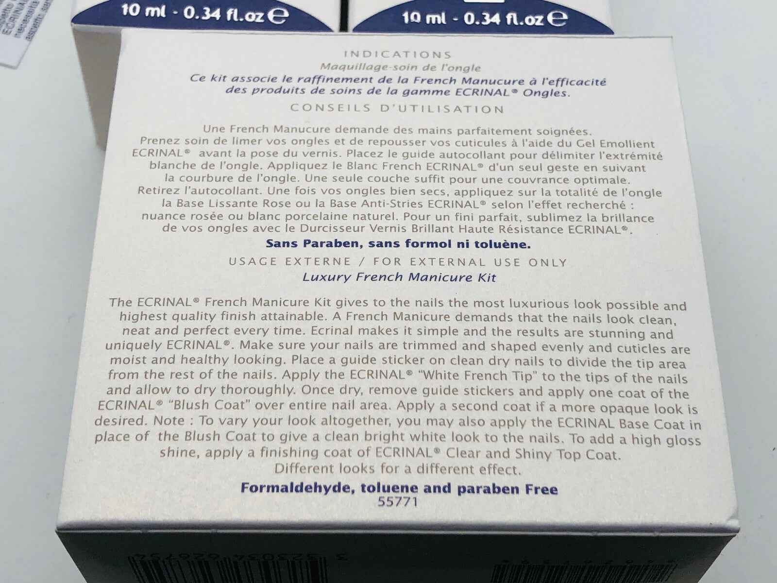 Ecrinal Kit French Manicure con prodotti per una manicure elegante e di alta qualità
