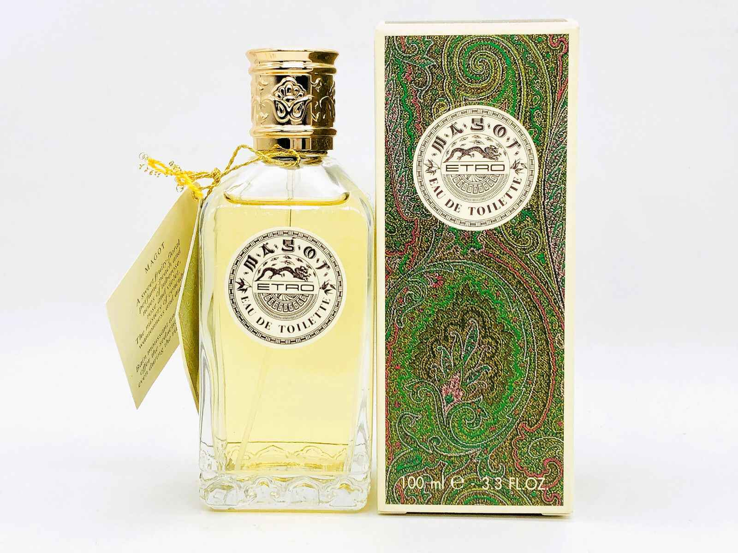 Profumo ETRO MAGOT VINTAGE in flacone da 100 ml con packaging elegante in stile paisley