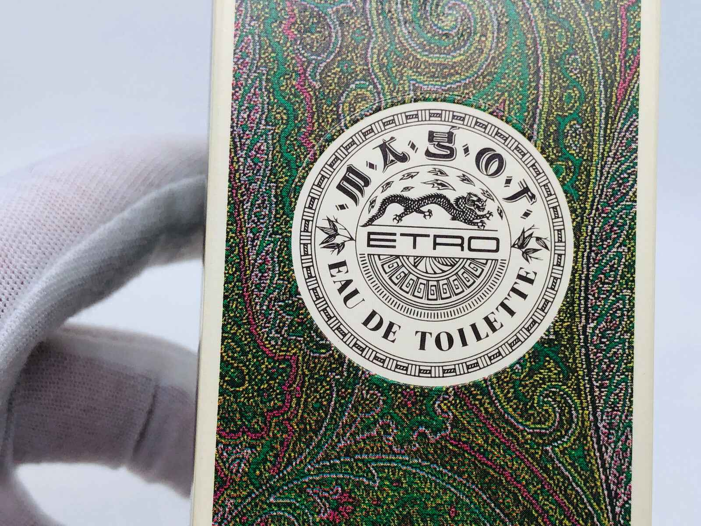 Profumo ETRO MAGOT VINTAGE in confezione con design paisley distintivo e dettagli eleganti