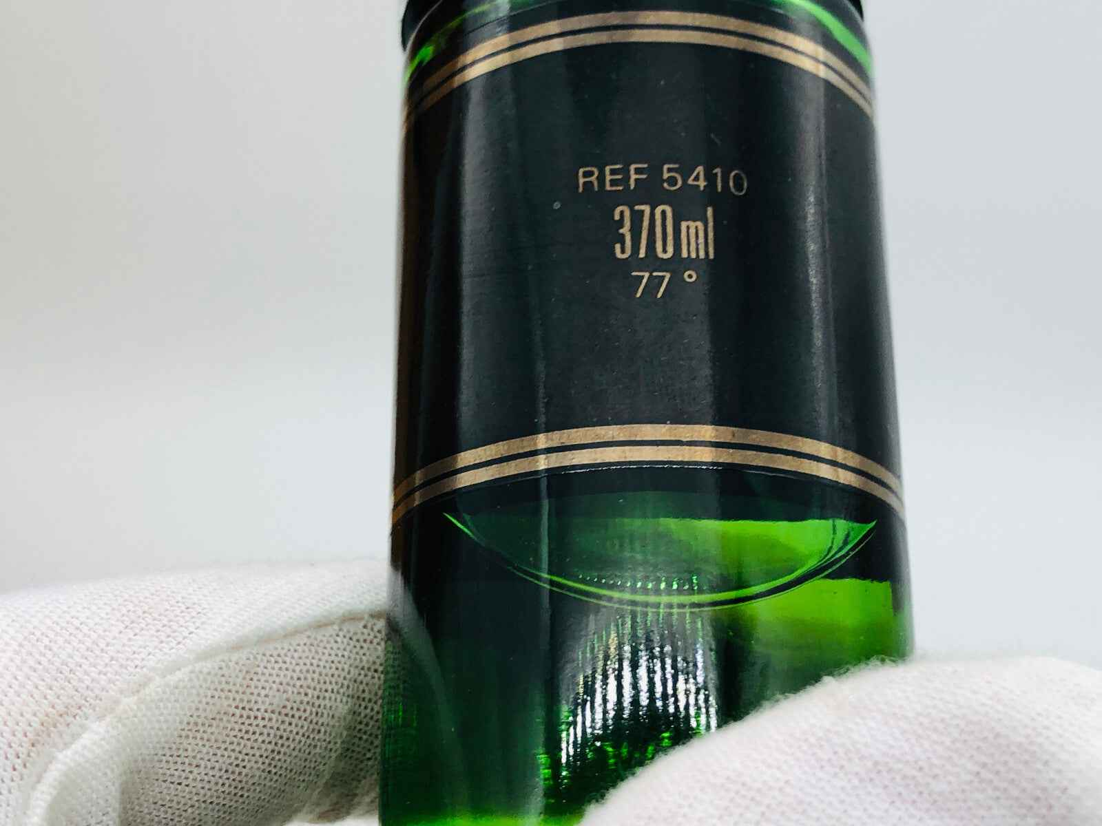 Flacone di profumo Brut Faberge Vintage in vetro verde da 370 ml, design elegante e originale