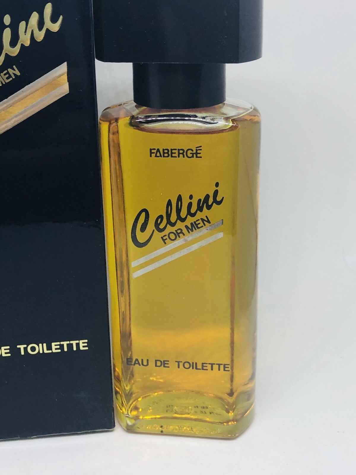 Profumo Faberge Cellini per uomini in bottiglia elegante con scatola nera