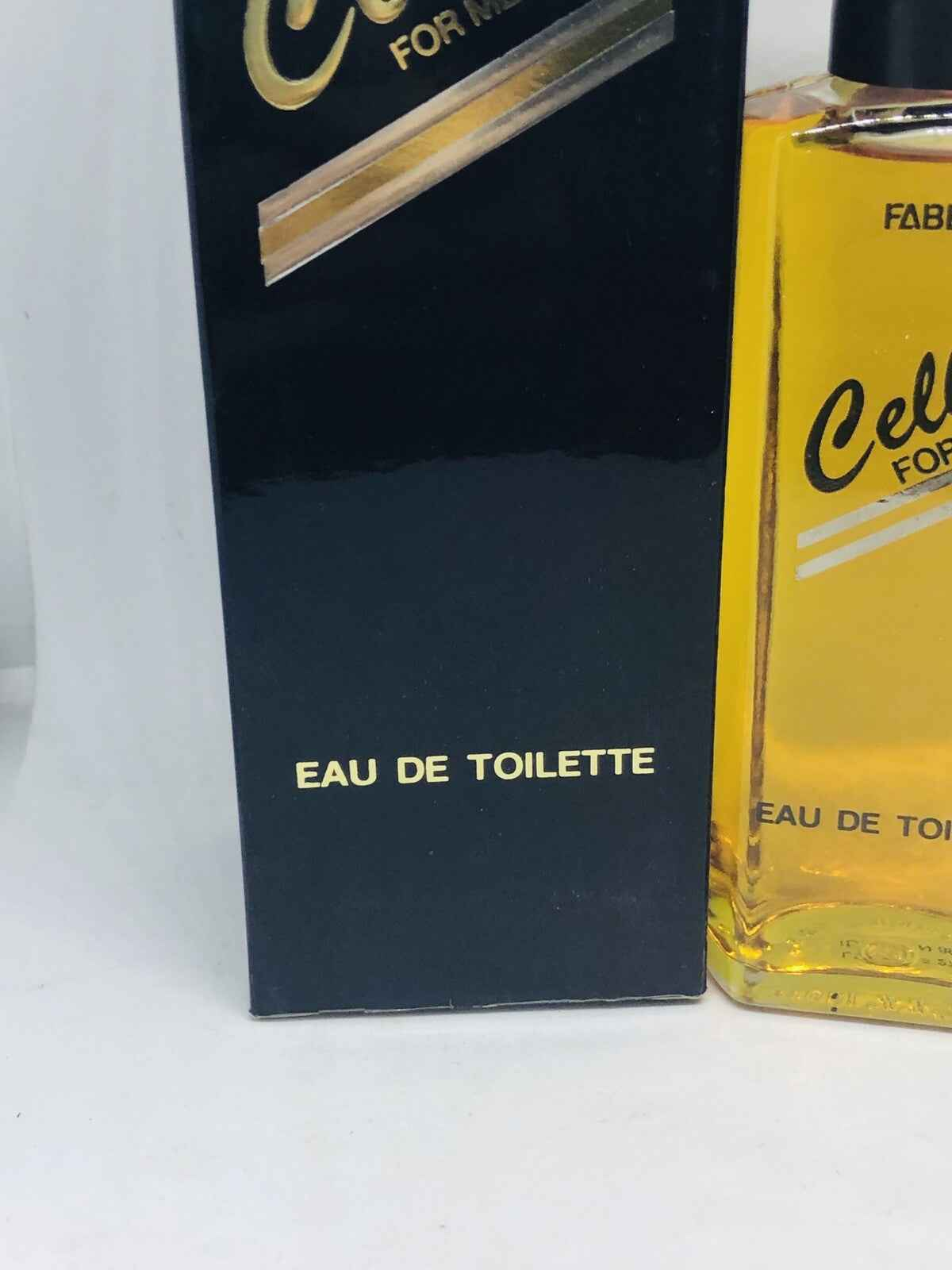 Profumo Faberge Cellini Eau de Toilette in bottiglia gialla con confezione elegante