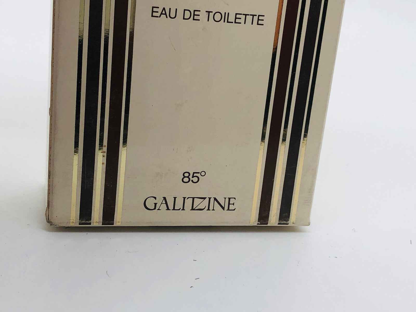 Scatola di profumo vintage Galitzine Mon Homme Eau de Toilette con dettagli eleganti