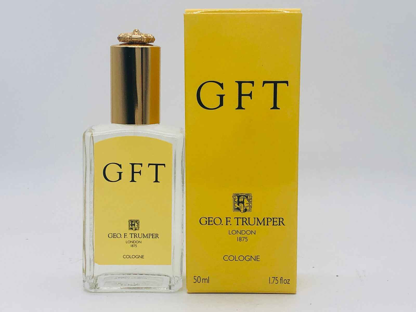 Profumo Geo F Trumper Gft in bottiglia da 50ml con confezione gialla elegante