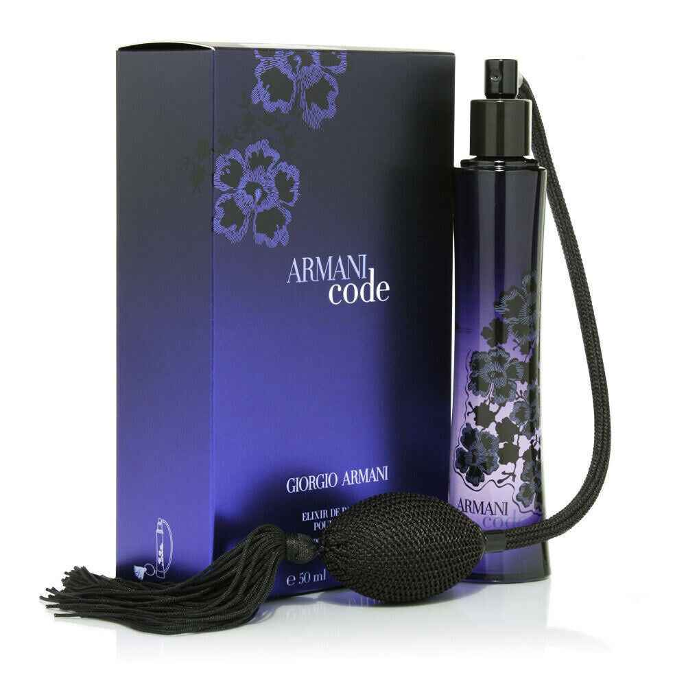 Profumo Armani Code Elixir da 30 ml di Giorgio Armani con flacone elegante e contagocce in velluto