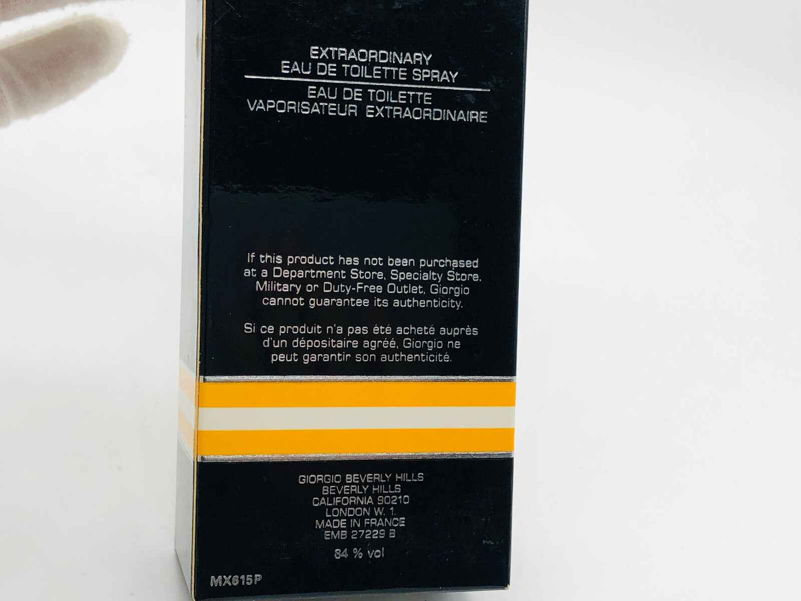 Scatola di profumo Giorgio Beverly Hills Homme con spray da toilette da 84 ml, elegante e distintivo