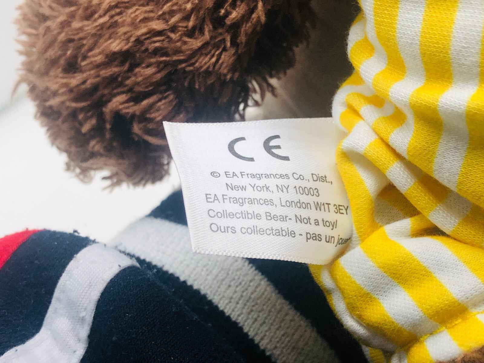 Orsetto da collezione con etichetta CE di Giorgio Beverly Hills Homme, non un giocattolo