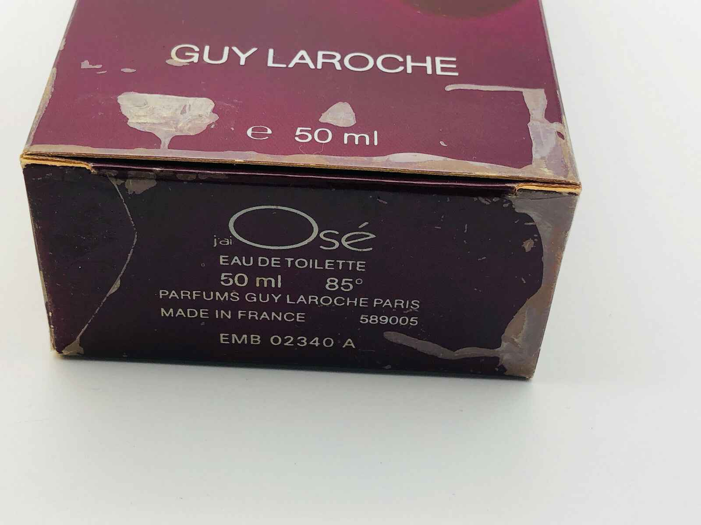 Scatola di profumo J Ai Ose di Guy Laroche, Eau de Toilette 50 ml, elegantemente confezionata
