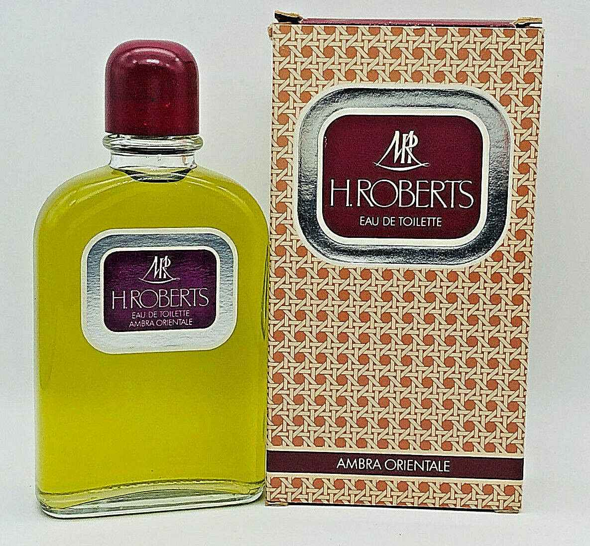 Flacone di Profumo Roberts Ambra Orientale con confezione elegante e tappo rosso