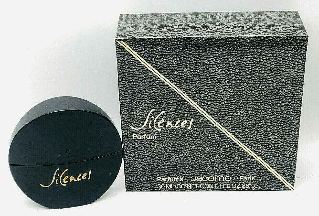 Jacomo Silences Vintage Parfum in jar nero con confezione elegante in pelle sintetica