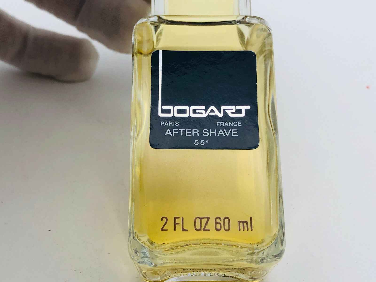 After shave Jacques Bogart Vintage da 60 ml in bottiglia trasparente con etichetta nera
