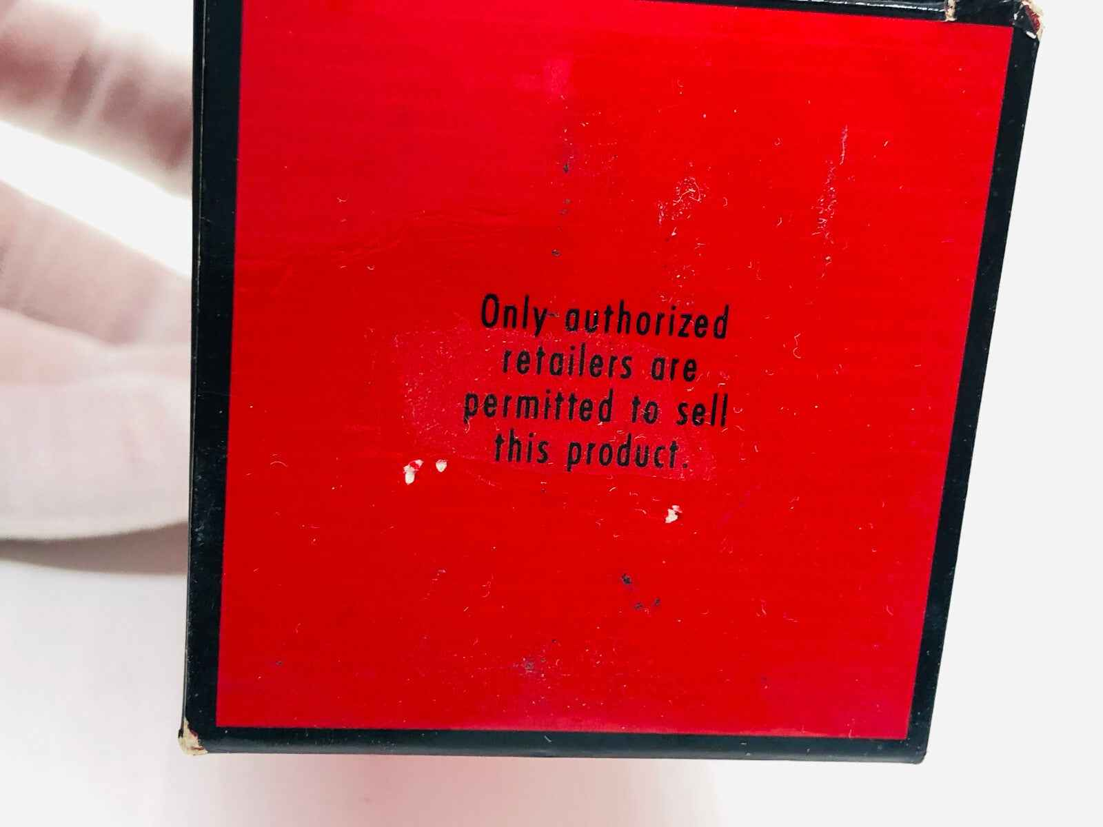 Confezione di profumo Jil Sander Feeling Man con avvertenze per rivenditori autorizzati