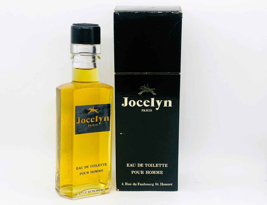 Profumo Jocelyn Pour Homme Vintage in bottiglia elegante con confezione nera per uomo