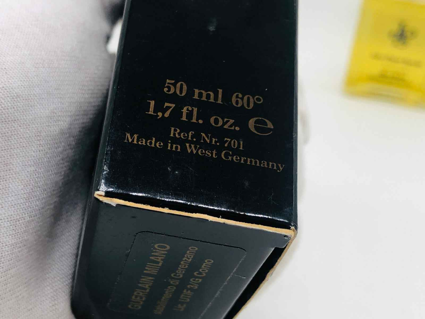 Scatola di profumo Guerlain da 50 ml con etichetta John Player Special Vintage, prodotto in Germania