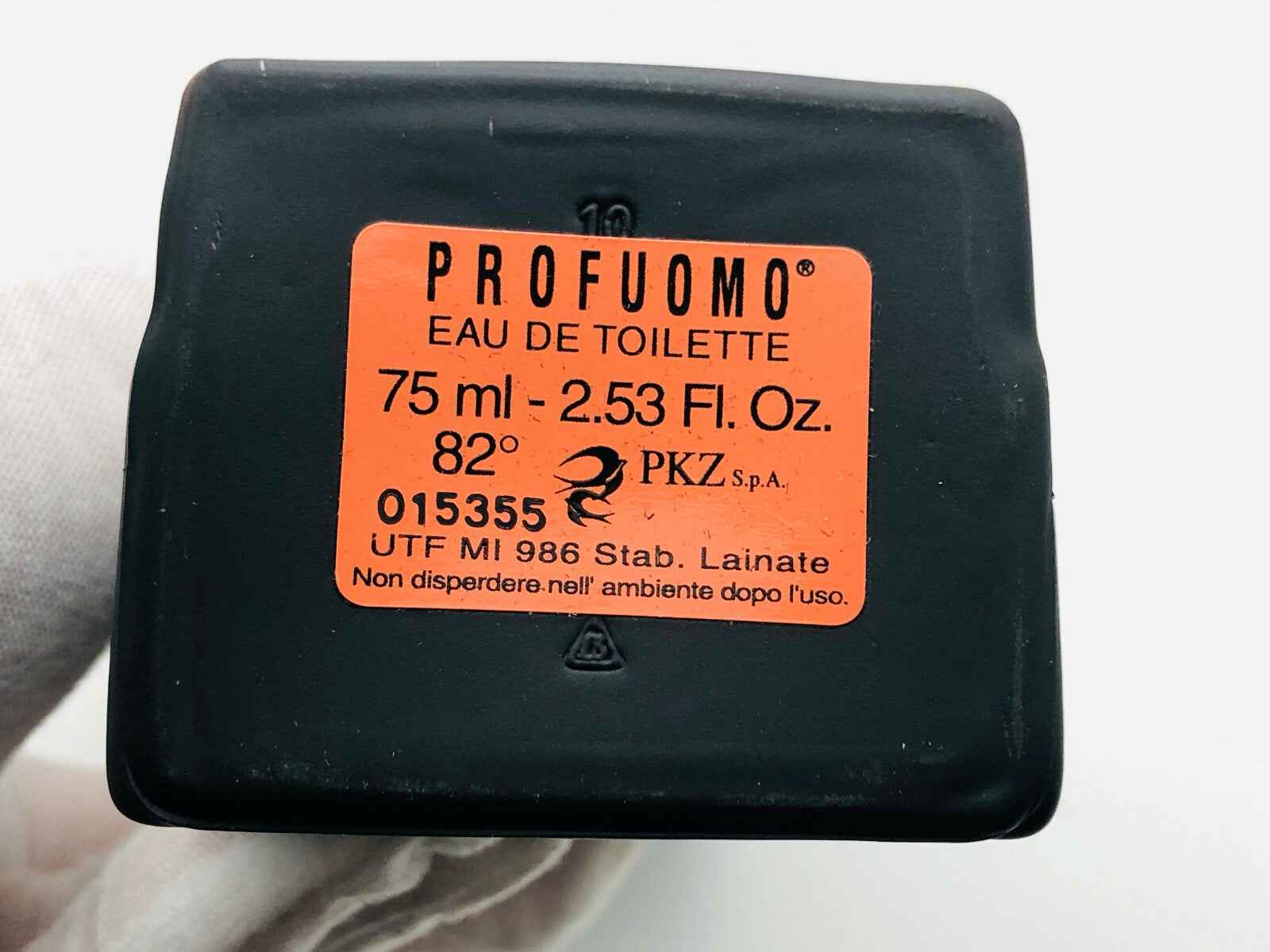 Flacone di profumo Johnny Lambs 75 ml Eau de Toilette con etichetta arancione