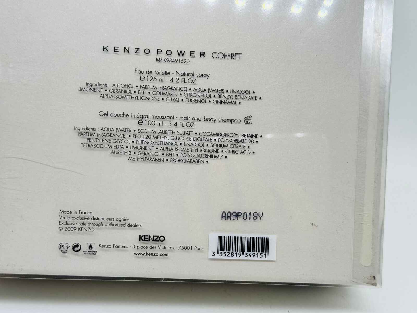 Set regalo Kenzo Power Vintage con spray da toeletta e gel doccia integrale