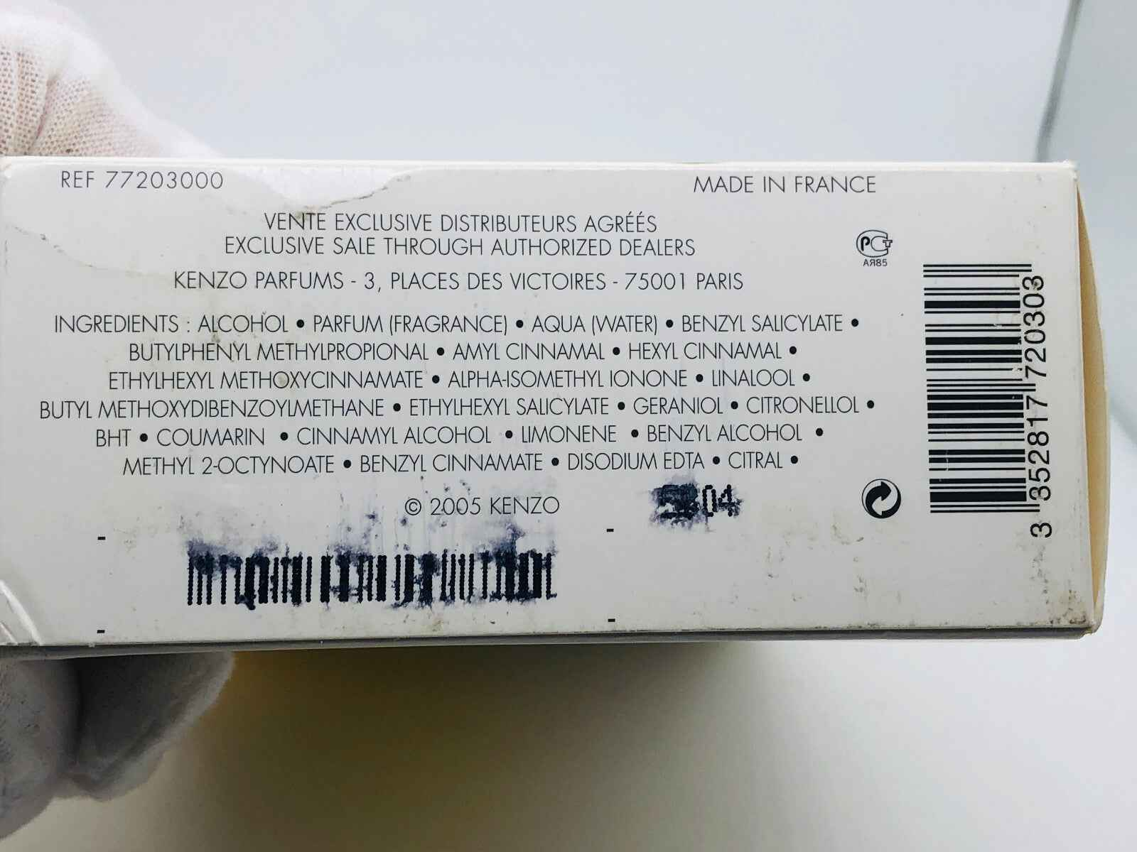 Confezione del profumo Summer By Kenzo Profumo Vintage con ingredienti e dettagli di vendita