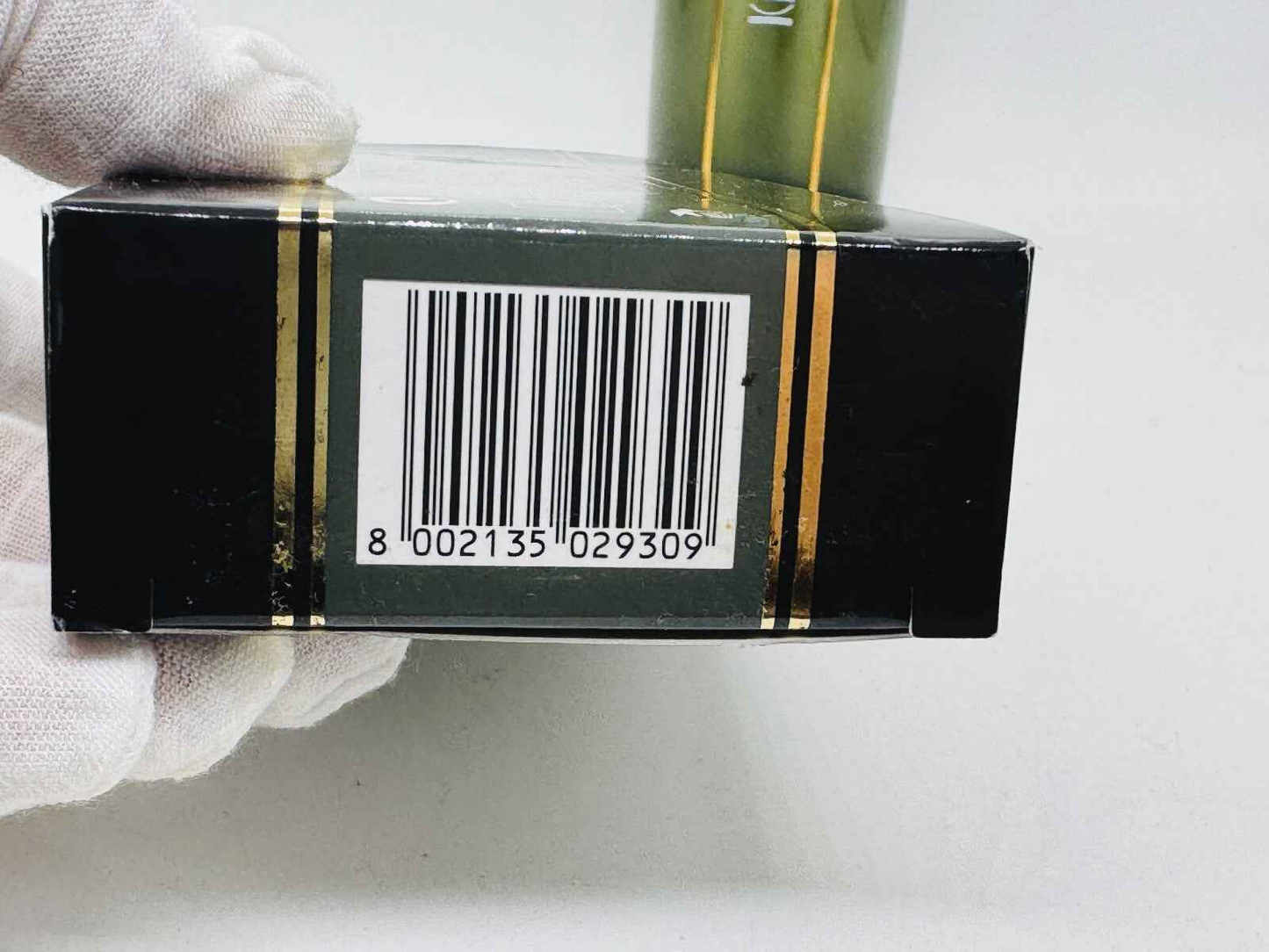 Scatola del profumo Krizia Uomo Vintage con codice a barre sul fondo per collezionisti e appassionati