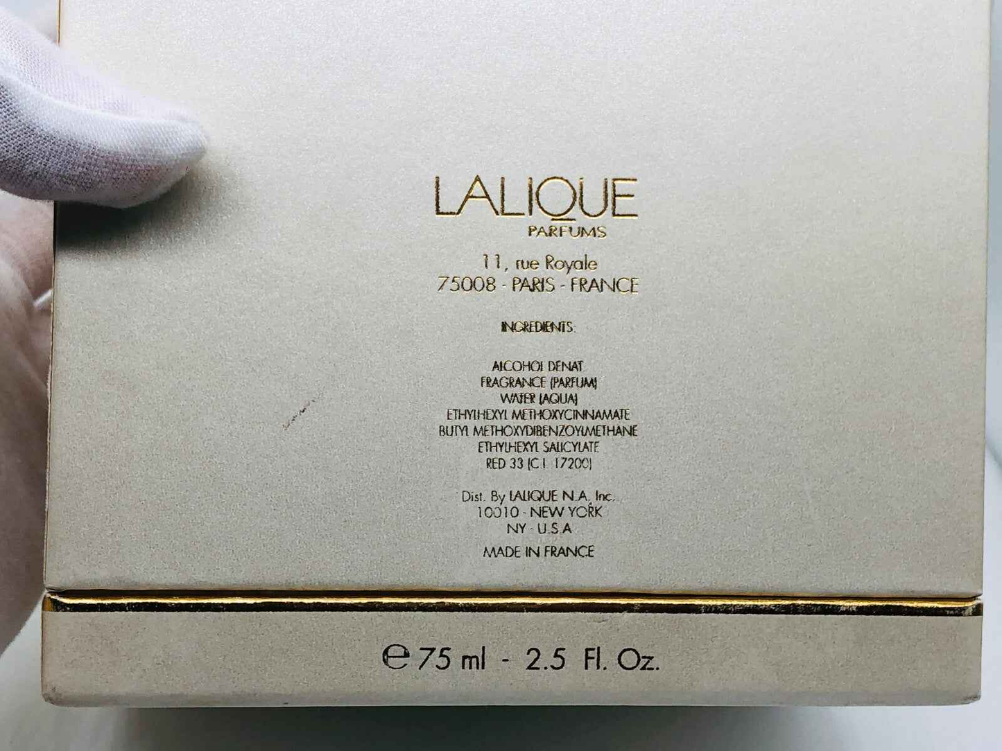 Lalique Les Elfes profumo da 75 ml in elegante confezione dorata per un'esperienza olfattiva unica