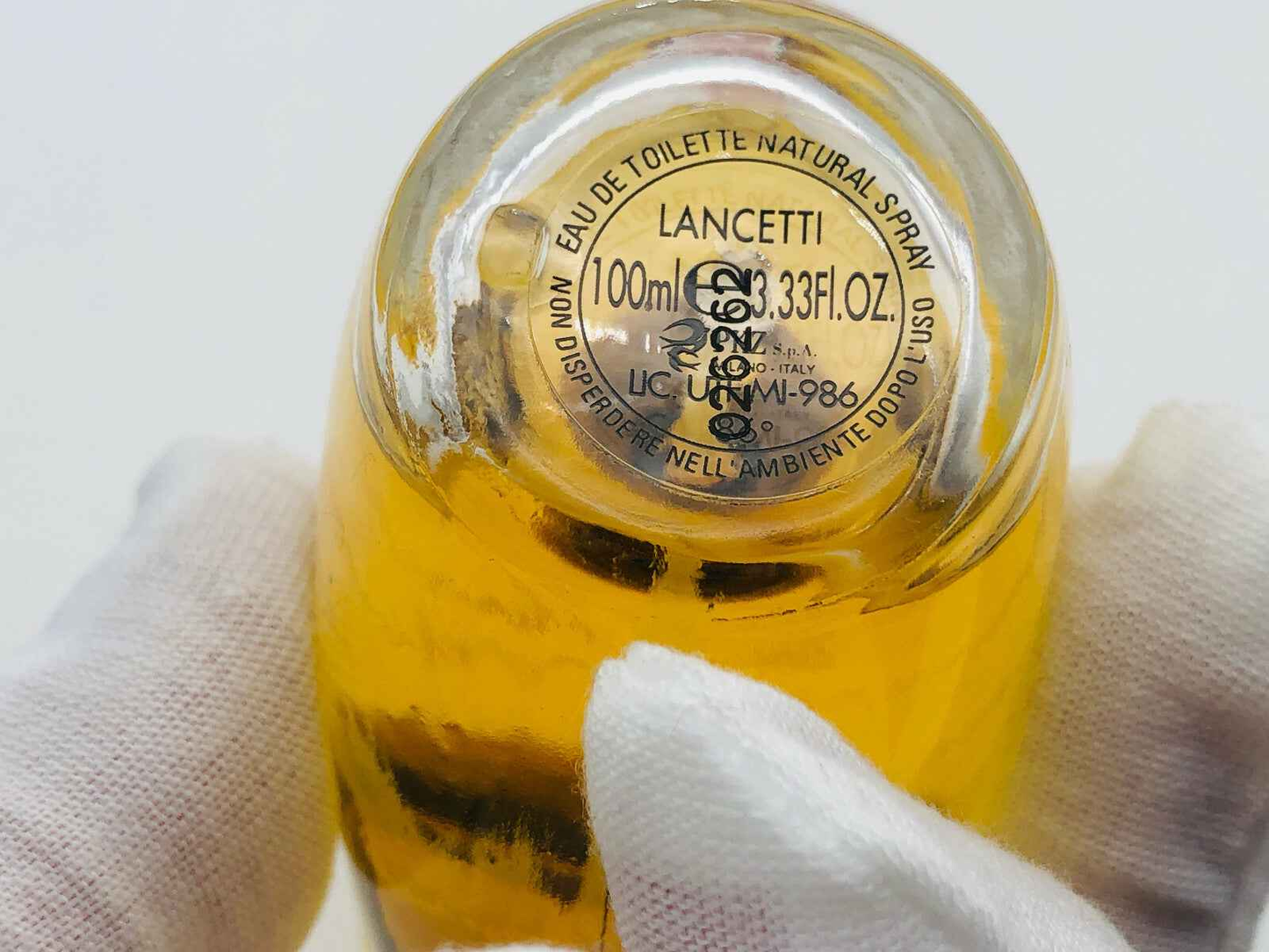 Flacone di profumo Lancetti Elle Vintage da 100ml con spray naturale per un aroma elegante